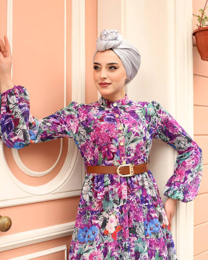 Luxurious Turkish Chiffon Dress