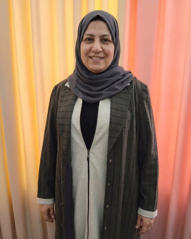 Elegant Double Layer Blazer-Style Abaya