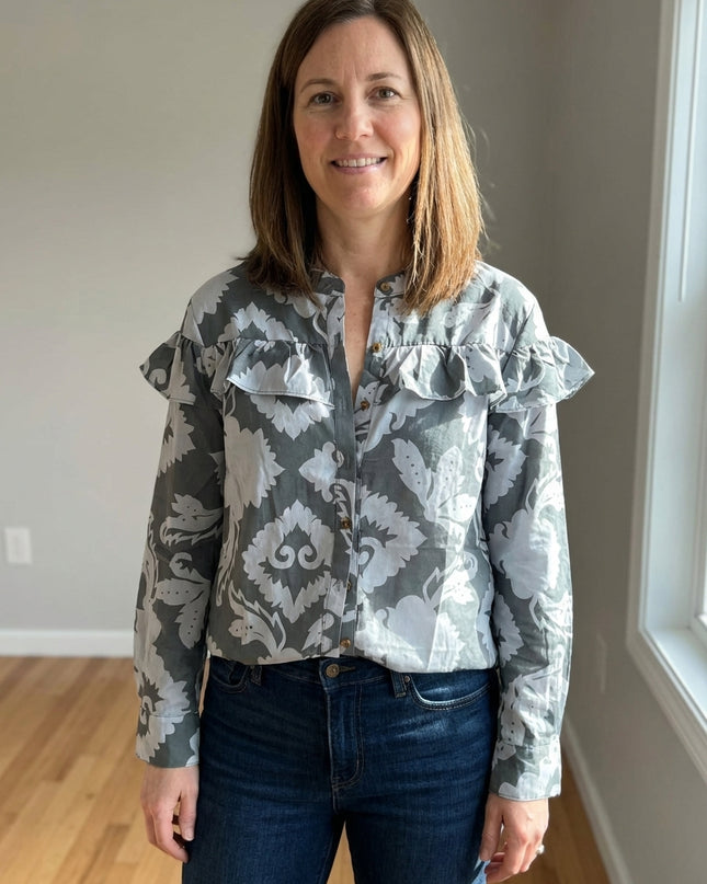 Long Sleeve DrUma blouse