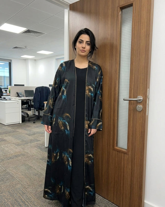 Double Colored Abaya with inner dress