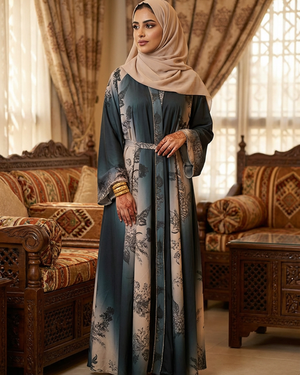 Mixed Colored Abaya