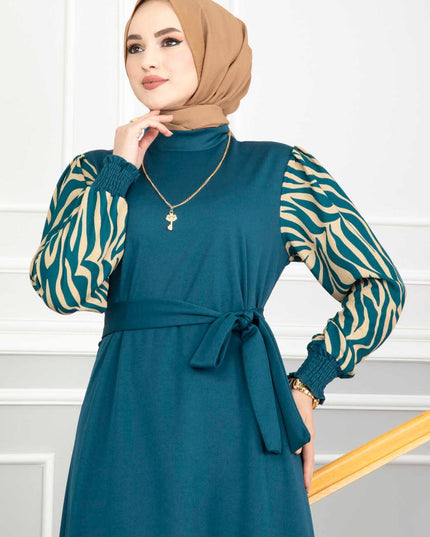 Colored Modern Turkish Abaya