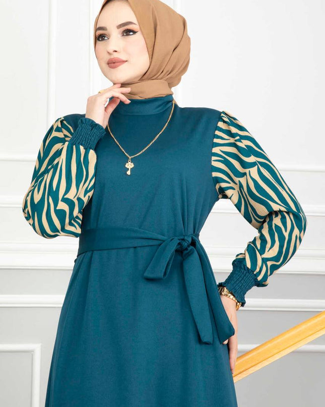 Colored Modern Turkish Abaya