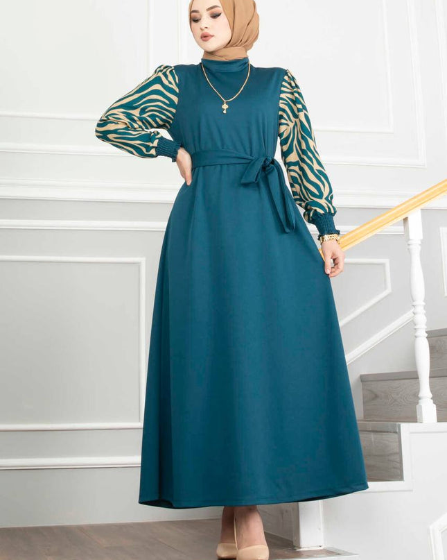 Colored Modern Turkish Abaya
