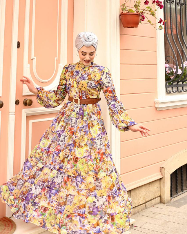 Luxurious Turkish Chiffon Dress