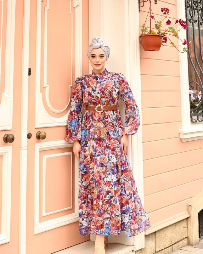 Luxurious Turkish Chiffon Dress