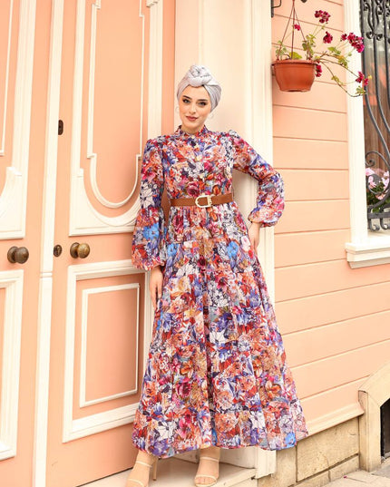 Luxurious Turkish Chiffon Dress