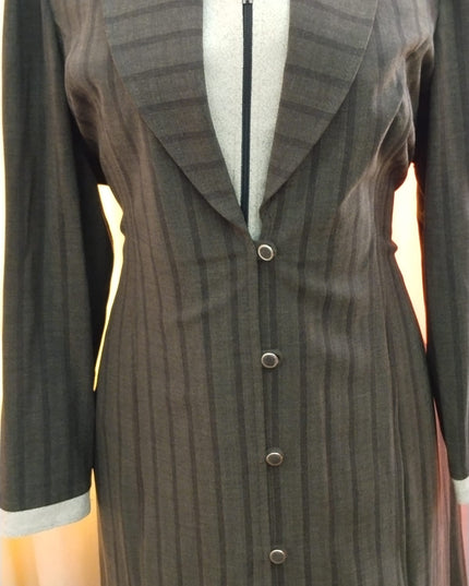 Elegant Double Layer Blazer-Style Abaya