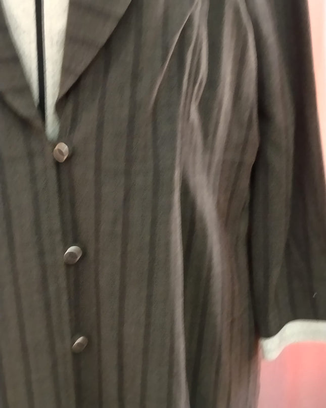 Elegant Double Layer Blazer-Style Abaya