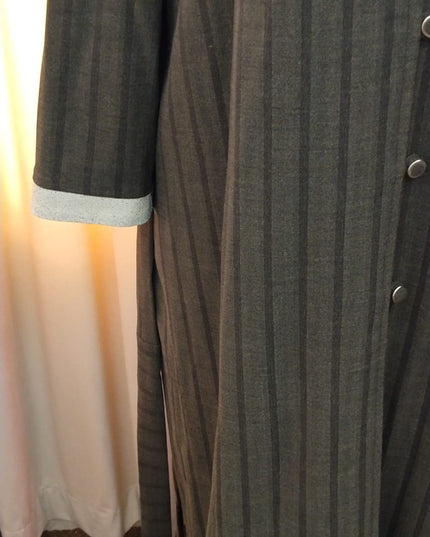 Elegant Double Layer Blazer-Style Abaya