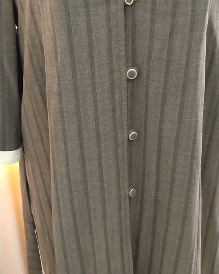 Elegant Double Layer Blazer-Style Abaya