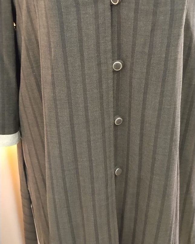 Elegant Double Layer Blazer-Style Abaya