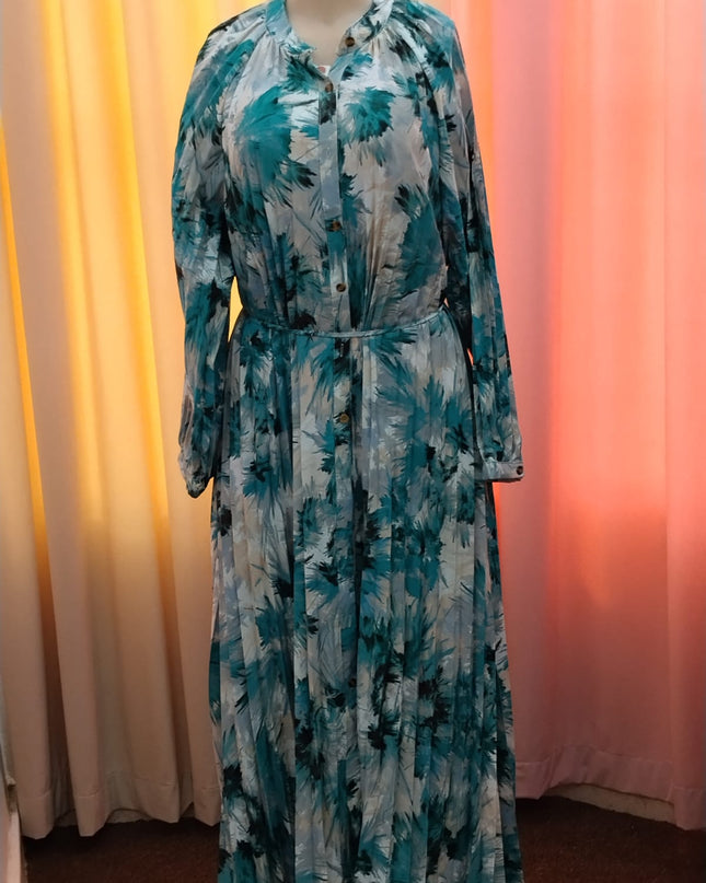Umafre Printed Pleated Dress