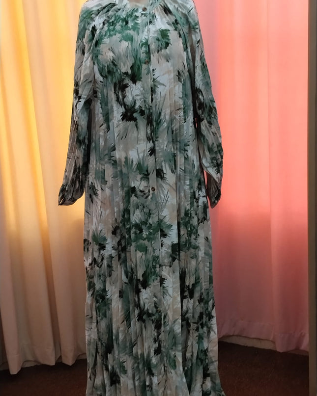 Umafre Printed Pleated Dress