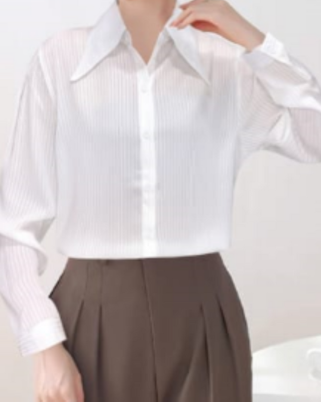 Umafre  Cotton Satin Poplin blouse