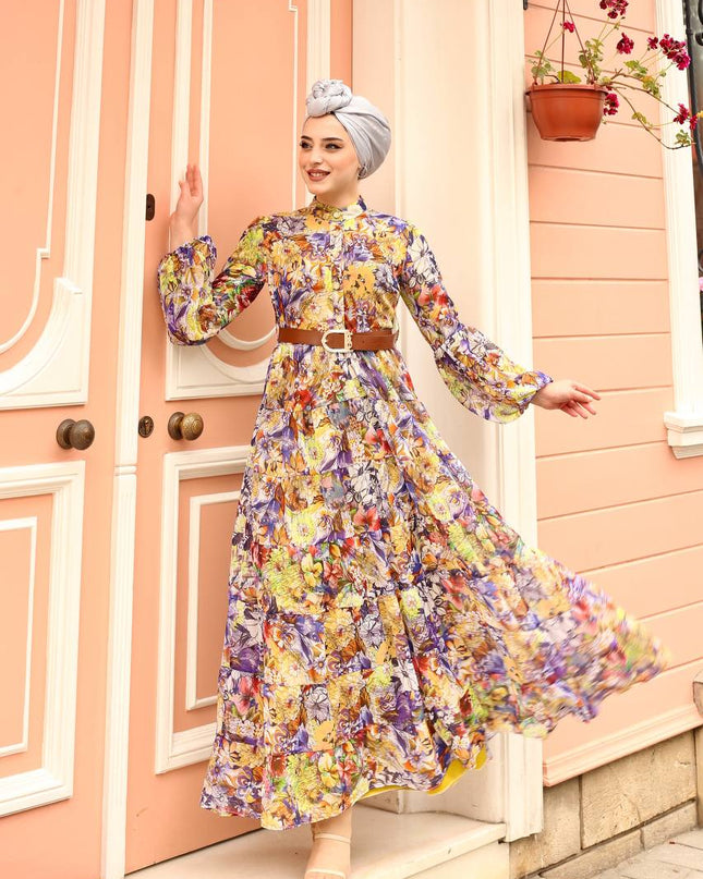 Luxurious Turkish Chiffon Dress