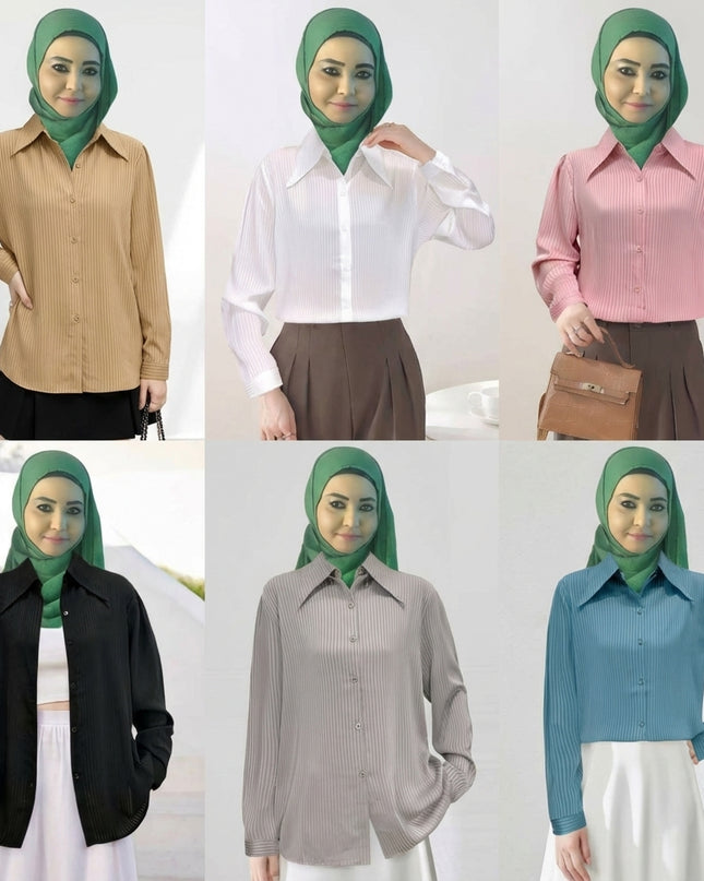 Umafre  Cotton Satin Poplin blouse